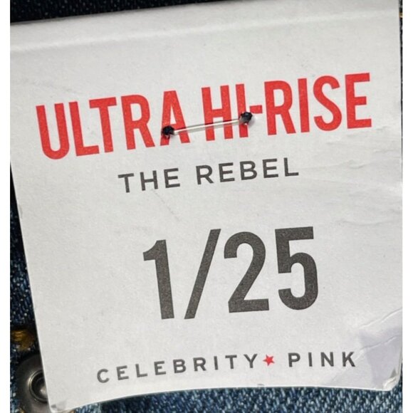 Celebrity Pink Ultra Hi-Rise The Rebel Denim Shorts For Women Size 1 Dark Wash - Picture 4 of 6